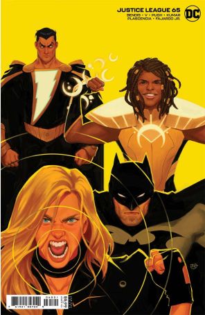 Justice League (4th Series) 65A published by DC with cover art by David Talaski
