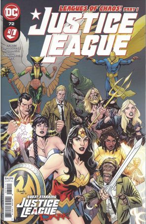 Justice League (4th Series) 72 published by DC with cover art by Yanick Paquette