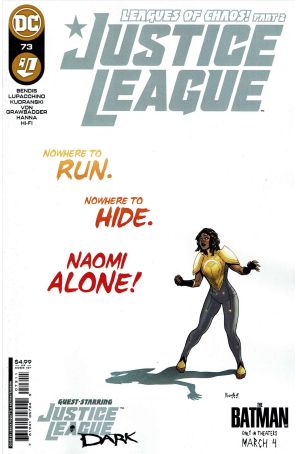 Justice League (4th Series) 73 published by DC with cover art by Yanick Paquette and Nathan Fairbairn