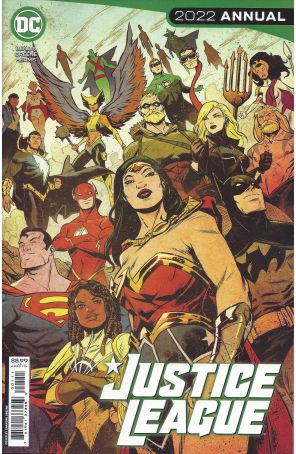 Justice League (4th Series) Annual 2022 published by DC with cover art by Sanford Greene