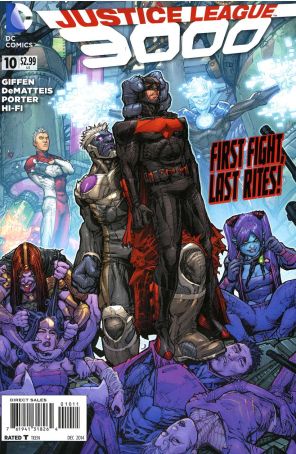 Justice League 3000 10 published by DC with cover art by Howard Porter