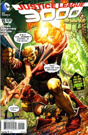 Justice League 3000 15 published by DC with cover art by Howard Porter