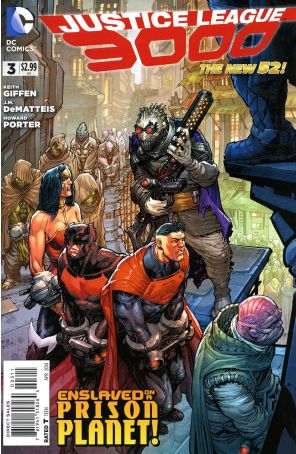 Justice League 3000 3 published by DC with cover art by Howard Porter