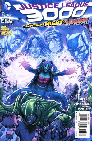Justice League 3000 4 published by DC with cover art by Howard Porter