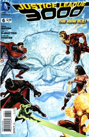 Justice League 3000 6 published by DC with cover art by Howard Porter