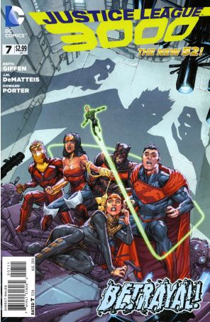 Justice League 3000 7 published by DC with cover art by Howard Porter