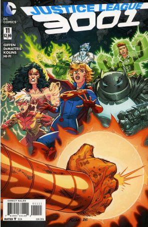 Justice League 3001 11 published by DC with cover art by Scott Kolins