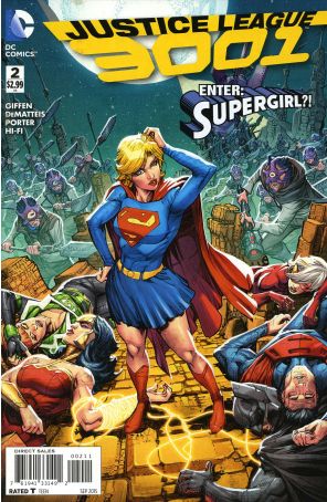 Justice League 3001 2 published by DC with cover art by Howard Porter
