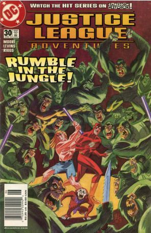 Justice League Adventures 30 (Newsstand) published by DC with cover art by Butch Lukic