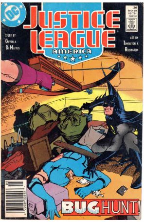 Justice League America 26 (Newsstand) published by DC with cover art by Kevin Maguire