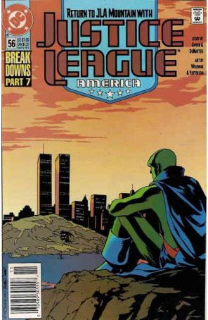 Justice League America 56 (Newsstand) published by DC with cover art by Chris Sprouse