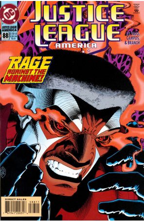 Justice League America 88 published by DC with cover art by Howard Porter