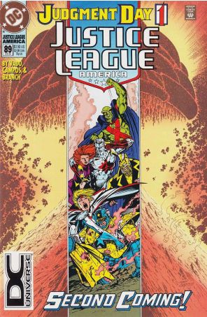 Justice League America 89 (2nd) published by DC with cover art by Marc Campos