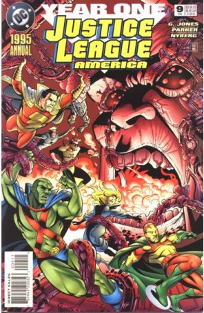 Justice League America Annual 9 published by DC with cover art by Chuck Wojtkiewicz