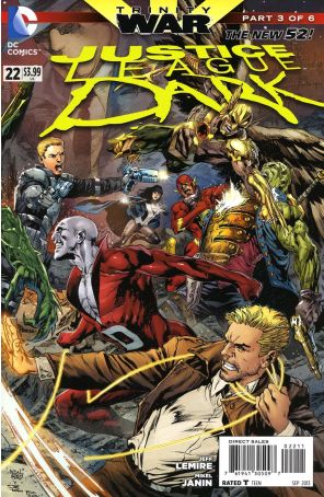 Justice League Dark 22 published by DC with cover art by Ivan Reis