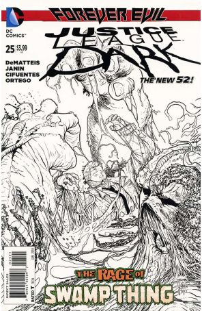 Justice League Dark 25A published by DC with cover art by Mikel Janin