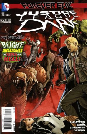 Justice League Dark 27 published by DC with cover art by Mikel Janin