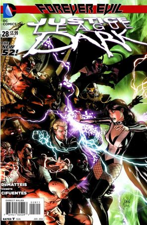 Justice League Dark 28 published by DC with cover art by Mikel Janin