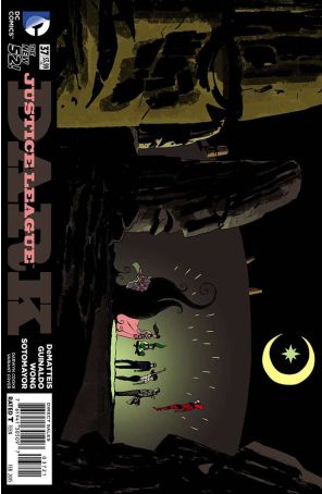 Justice League Dark 37A published by DC with cover art by Darwyn Cooke