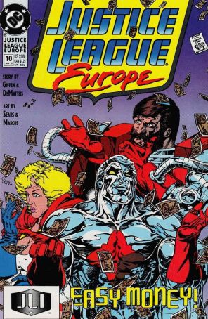 Justice League Europe 10 (2nd) published by DC with cover art by Bart Sears