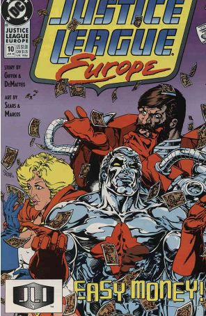 Justice League Europe 10 published by DC with cover art by Bart Sears