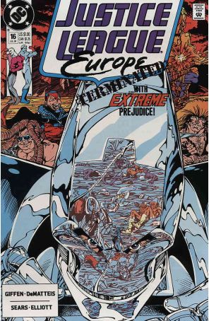 Justice League Europe 16 published by DC with cover art by Bart Sears