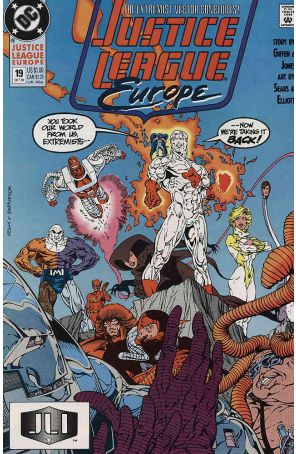 Justice League Europe 19 published by DC with cover art by Bart Sears