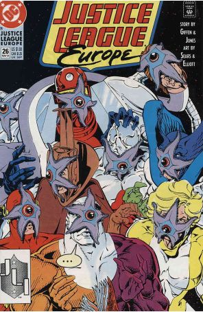 Justice League Europe 26 published by DC with cover art by Bart Sears