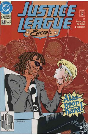 Justice League Europe 39 published by DC with cover art by Ron Randall