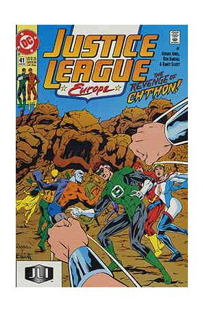 Justice League Europe 41 published by DC with cover art by Ron Randall