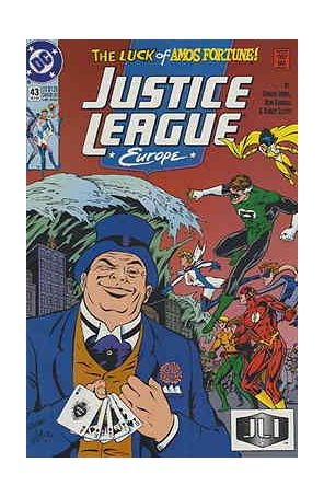 Justice League Europe 43 published by DC with cover art by Ron Randall