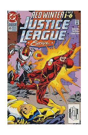 Justice League Europe 45 published by DC with cover art by Ron Randall