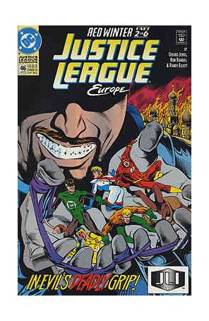 Justice League Europe 46 published by DC with cover art by Ron Randall