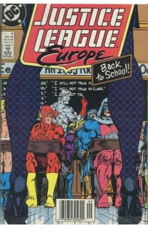 Justice League Europe 6 (Newsstand) published by DC with cover art by Bart Sears