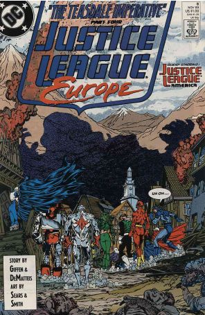 Justice League Europe 8 published by DC with cover art by Bart Sears