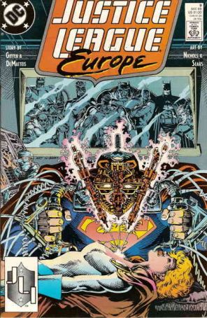 Justice League Europe 9 published by DC with cover art by Bart Sears