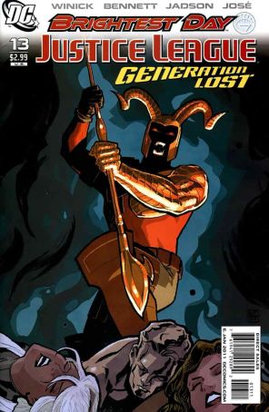 Justice League Generation Lost 13 published by DC with cover art by Cliff Chiang
