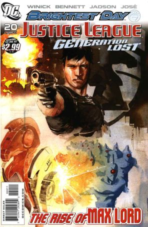 Justice League Generation Lost 20 published by DC with cover art by Dustin Nguyen