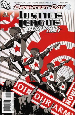 Justice League Generation Lost 4 published by DC with cover art by Tony Harris