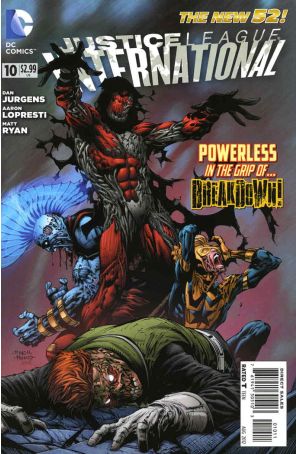 Justice League International (2nd Series) 10 published by DC with cover art by David Finch