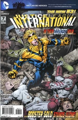 Justice League International (2nd Series) 7 published by DC with cover art by David Finch