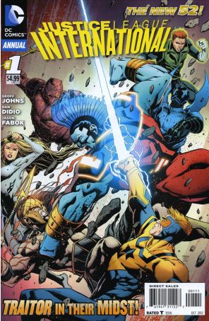 Justice League International (2nd Series) Annual 1 published by DC with cover art by Jason Fabok