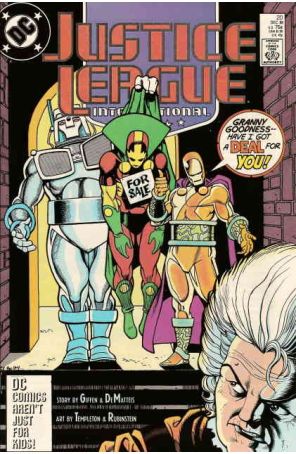 Justice League International 20 published by DC with cover art by Ty Templeton