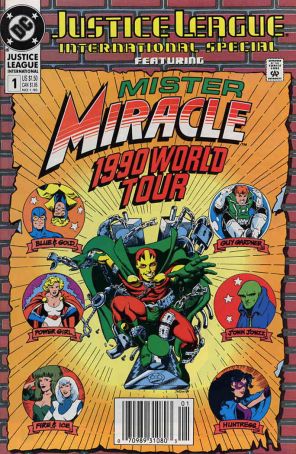 Justice League International Special 1 (Newsstand) published by DC with cover art by Joe Phillips