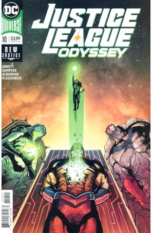 Justice League Odyssey 10 published by DC with cover art by Daniel Sampere
