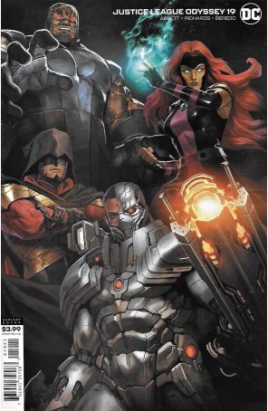 Justice League Odyssey 19A published by DC with cover art by Skan