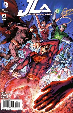 Justice League Of America (4th Series) 2 published by DC with cover art by Bryan Hitch