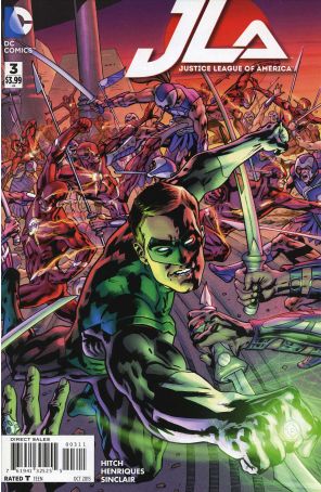 Justice League Of America (4th Series) 3 published by DC with cover art by Bryan Hitch