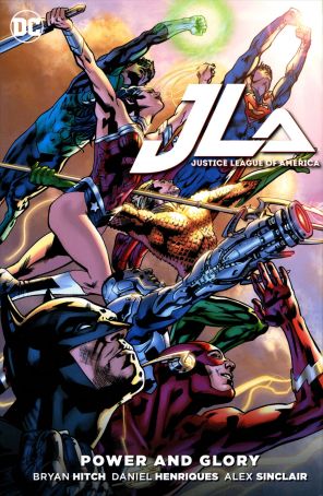 Justice League Of America (4th Series) TPB HC 1 published by DC with cover art by Bryan Hitch