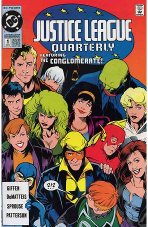 Justice League Quarterly 1 published by DC with cover art by Adam Hughes